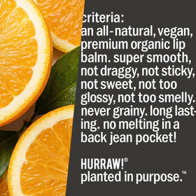 Lips swatch of Hurraw Moon Night Lip Balm with a clear finish.