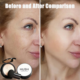 Hush Makeup foundation hyaluronic-acid highlights moisture-locking formula for hydration