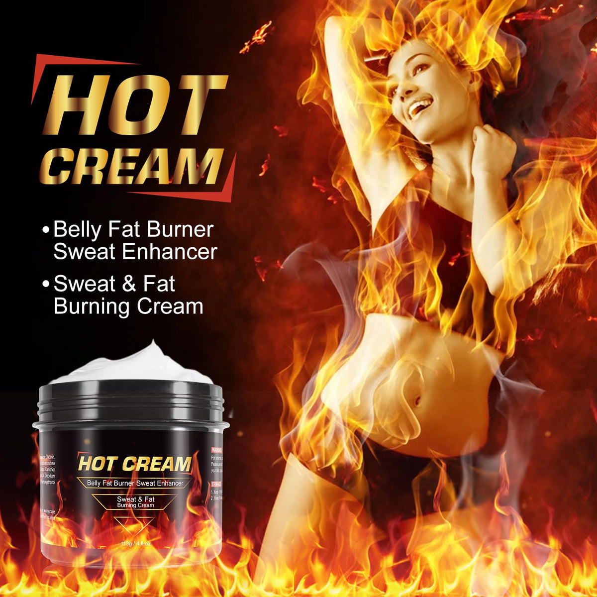 HUYEHF Sweat Cream supports muscle warm-up during active sessions for greater comfort.