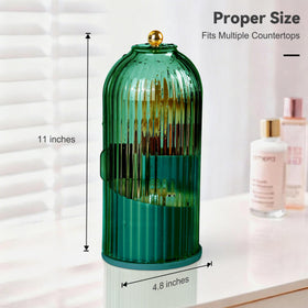 Hvygss transparent dustproof vanity holder adds decor and protection