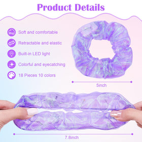 Hwahong scrunchies offer three light modes for customizable glow.