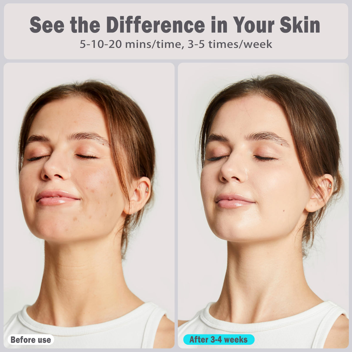 HWGIZP Purple Light Therapy Mask face supports collagen-friendly care and improved complexion