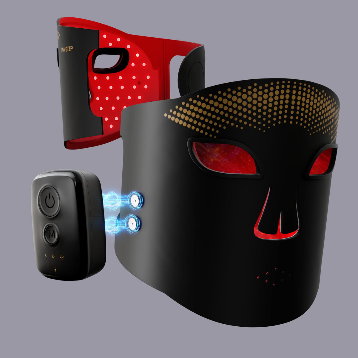 HWGIZP Red Light Therapy Mask face with NIR for smoother-looking skin at home
