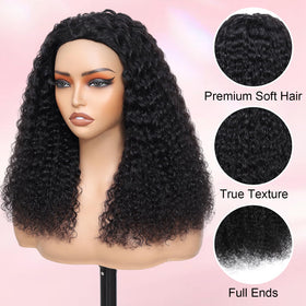 HWOWig half wig cap details close-up shows secure fit and scalp comfort