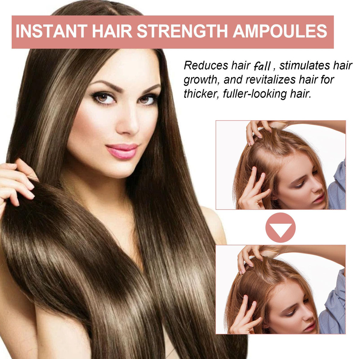 HXLANE Hair Ampoule Treatment in use for targeted nourishment.