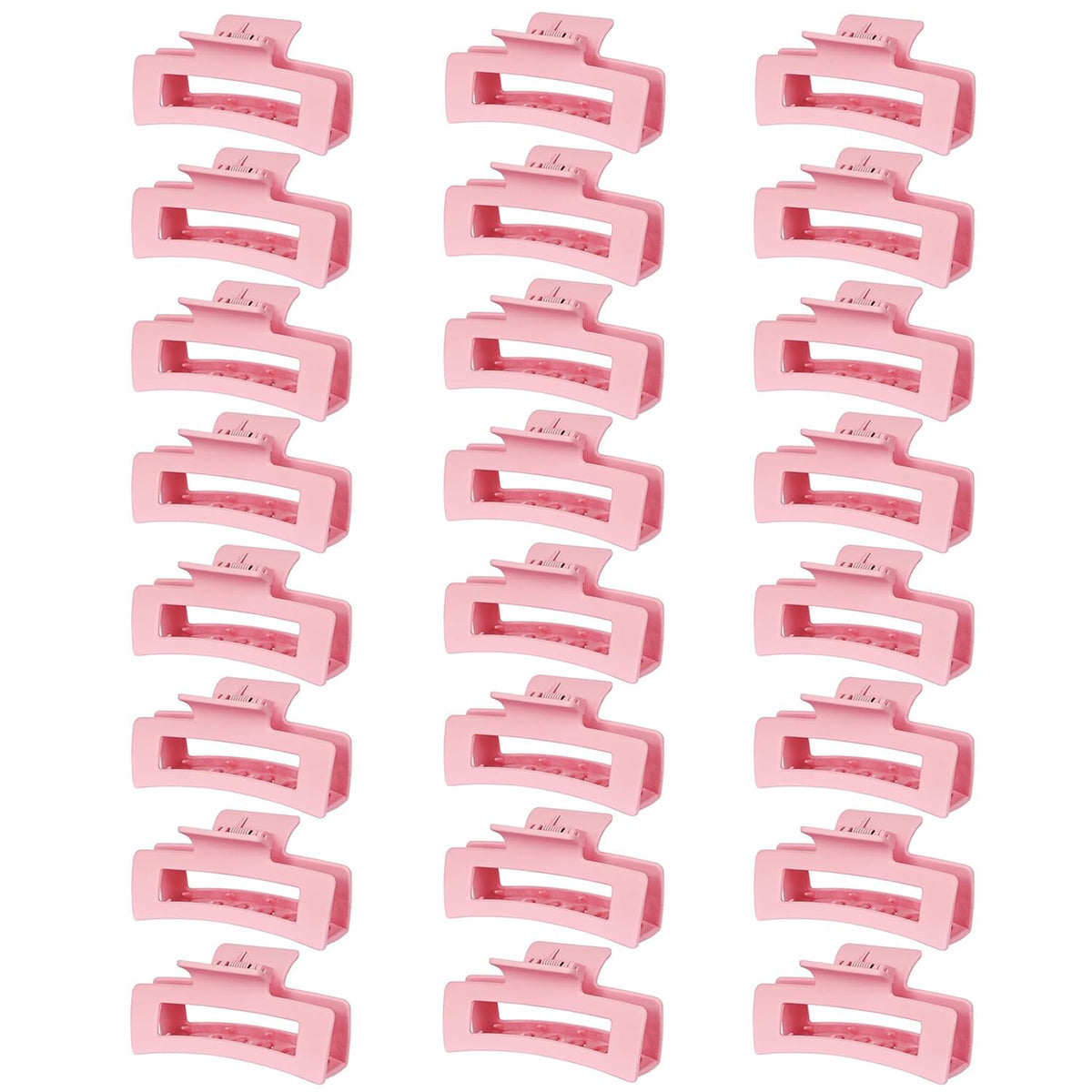 HXOGD hair claw clips in pink pastel finish for everyday styling.