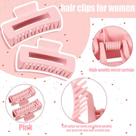 HXOGD non-slip matte finish hair clip for comfortable use.