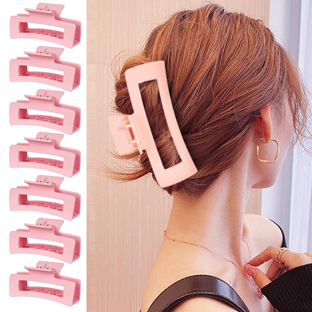 HXOGD shower-ready clip keeps hair tidy during washing routine.