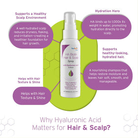 Hyalogic Biotin Volumizing Hair Spray texture close-up for easier styling