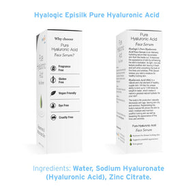 Hyalogic Episilk packaging notes approximately a two-month supply