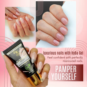 HYBA HyGEL Clear 60ml close-up texture reveals smooth, light-as-air consistency