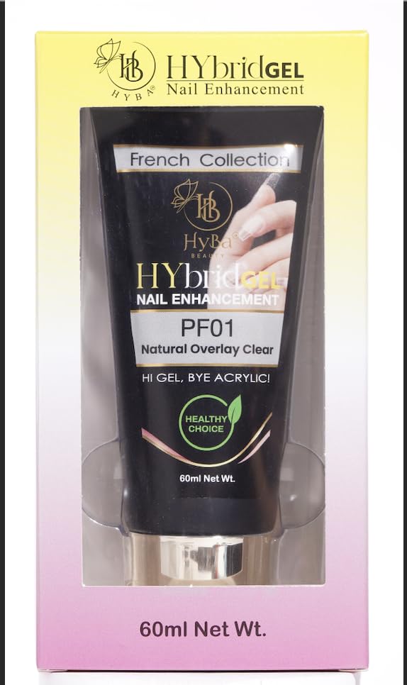 HYBA HyGEL Clear 60ml lamp-curing scene demonstrates LED/UV activation