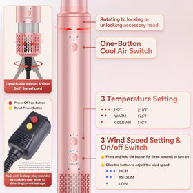 HydraStyl 5in1 barrel close-up highlights the auto-wrap curling mechanism.