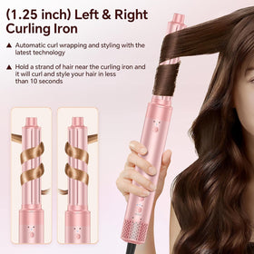 HydraStyl 5in1 dries hair quickly with controlled heat for a smooth base.
