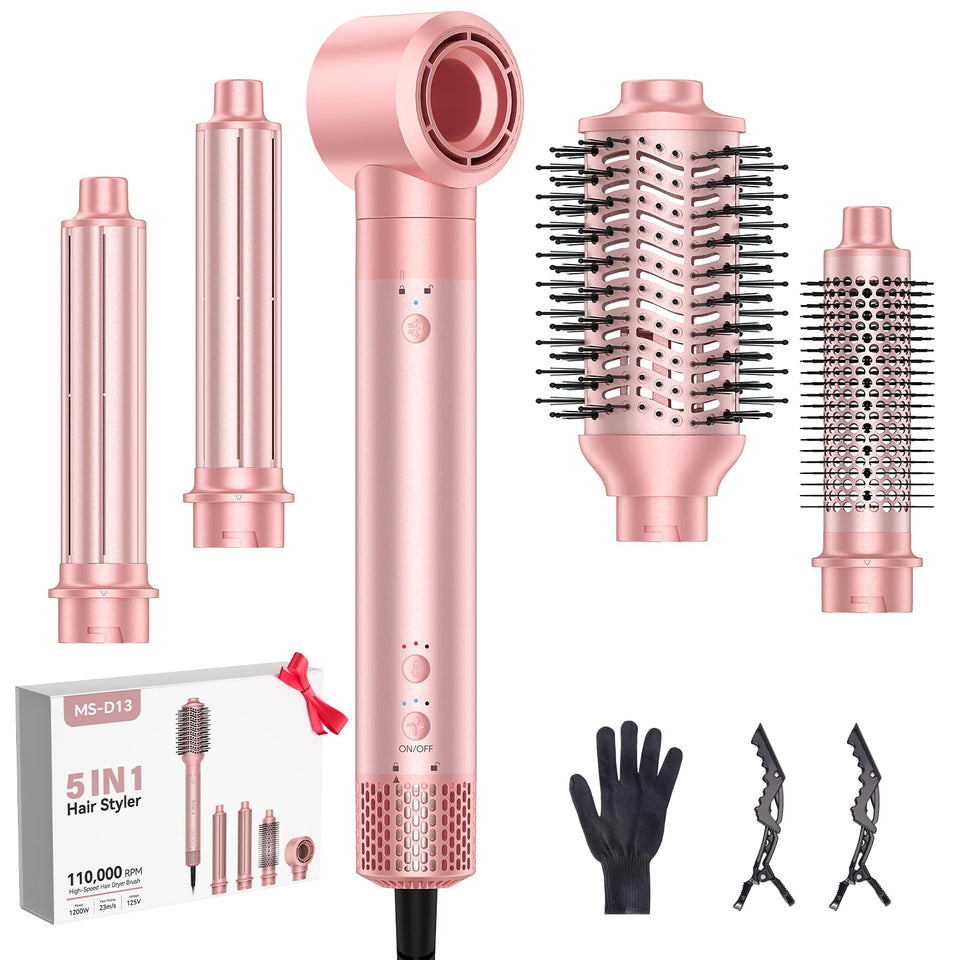 HydraStyl 5in1 front view shows premium aluminum body for easy handling and style on the counter.