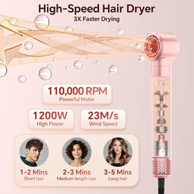 HydraStyl 5in1 in use demonstrates versatile styling with auto-wrap curling action.