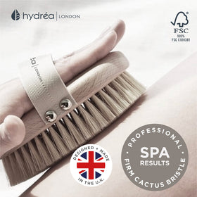 Hydrea London cellulite-aware use may improve appearance with consistent brushing.