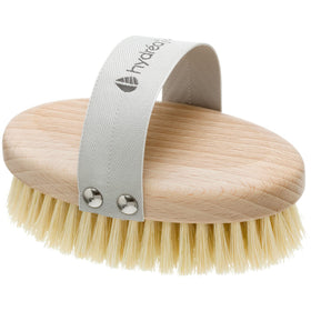 Hydrea London dry brushing body brush with cactus bristle for exfoliation and smoother skin.
