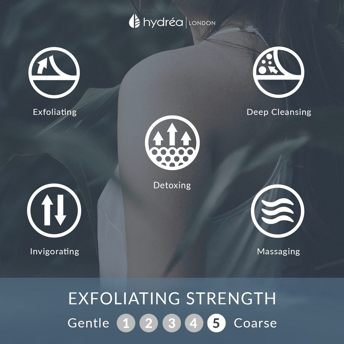 Hydrea London dry brush supports gentle lymphatic drainage and smoother texture.