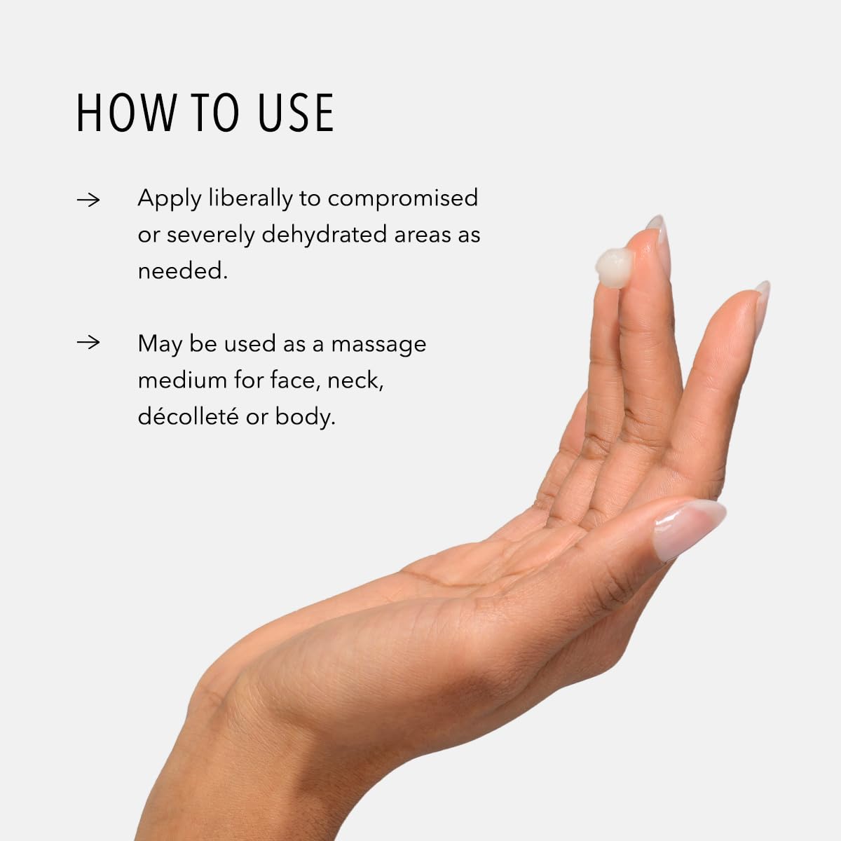 Bottle pour of HydroPeptide Recovery Therapy Balm for easy dispensing