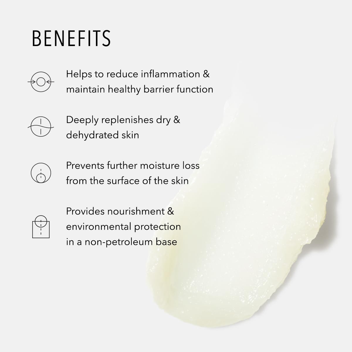 HydroPeptide Recovery Therapy Balm on dry skin showing rich hydration