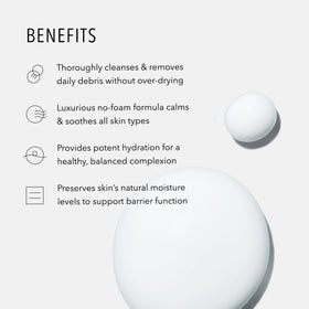 HydroPeptide Cashmere Cleanse milky texture close-up highlights gentle cleansing.
