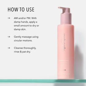 HydroPeptide Cashmere Cleanse with rose water and aloe imagery conveys soothing hydration.