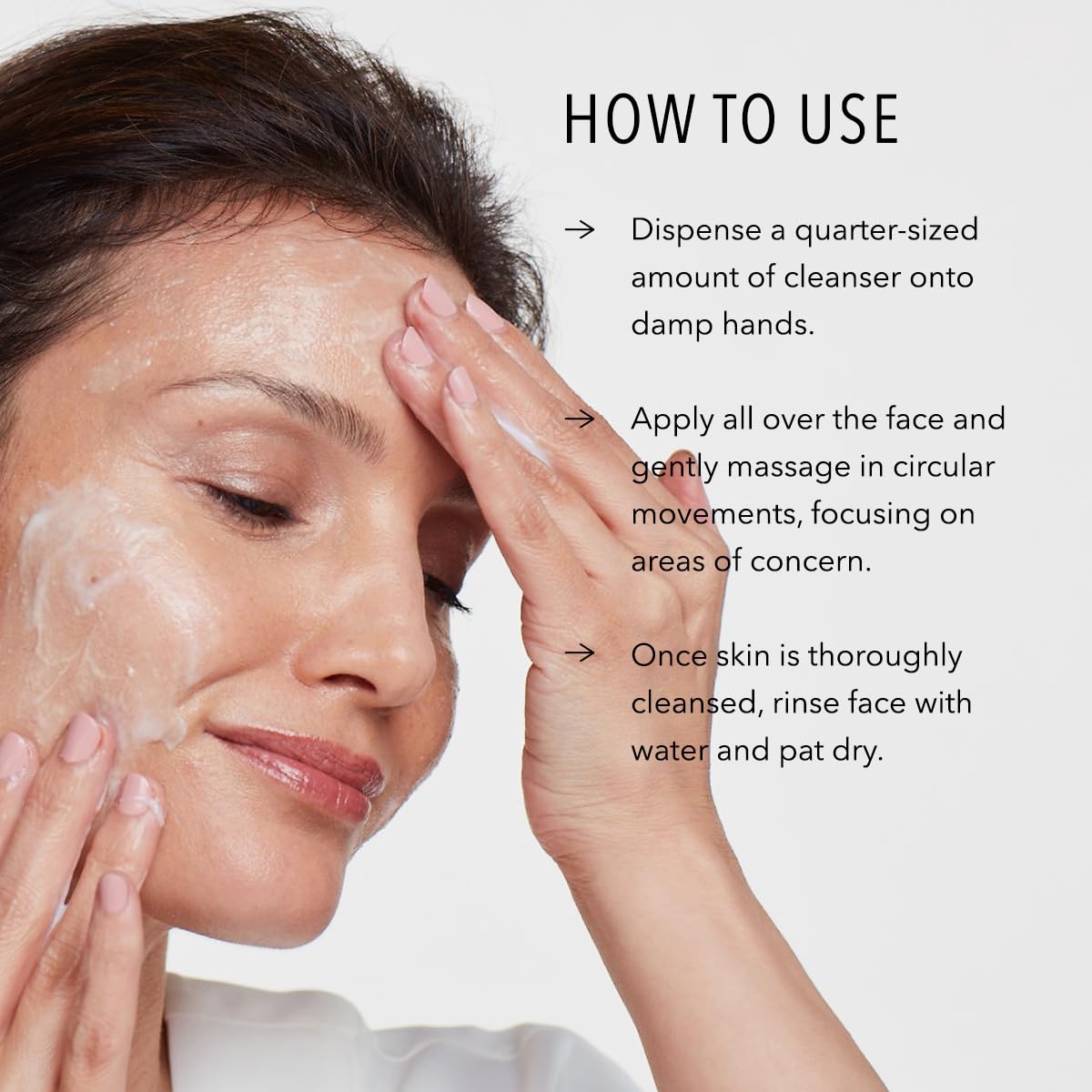 HydroPeptide Exfoliating Cleanser peptide science graphic emphasizes anti-aging potential.