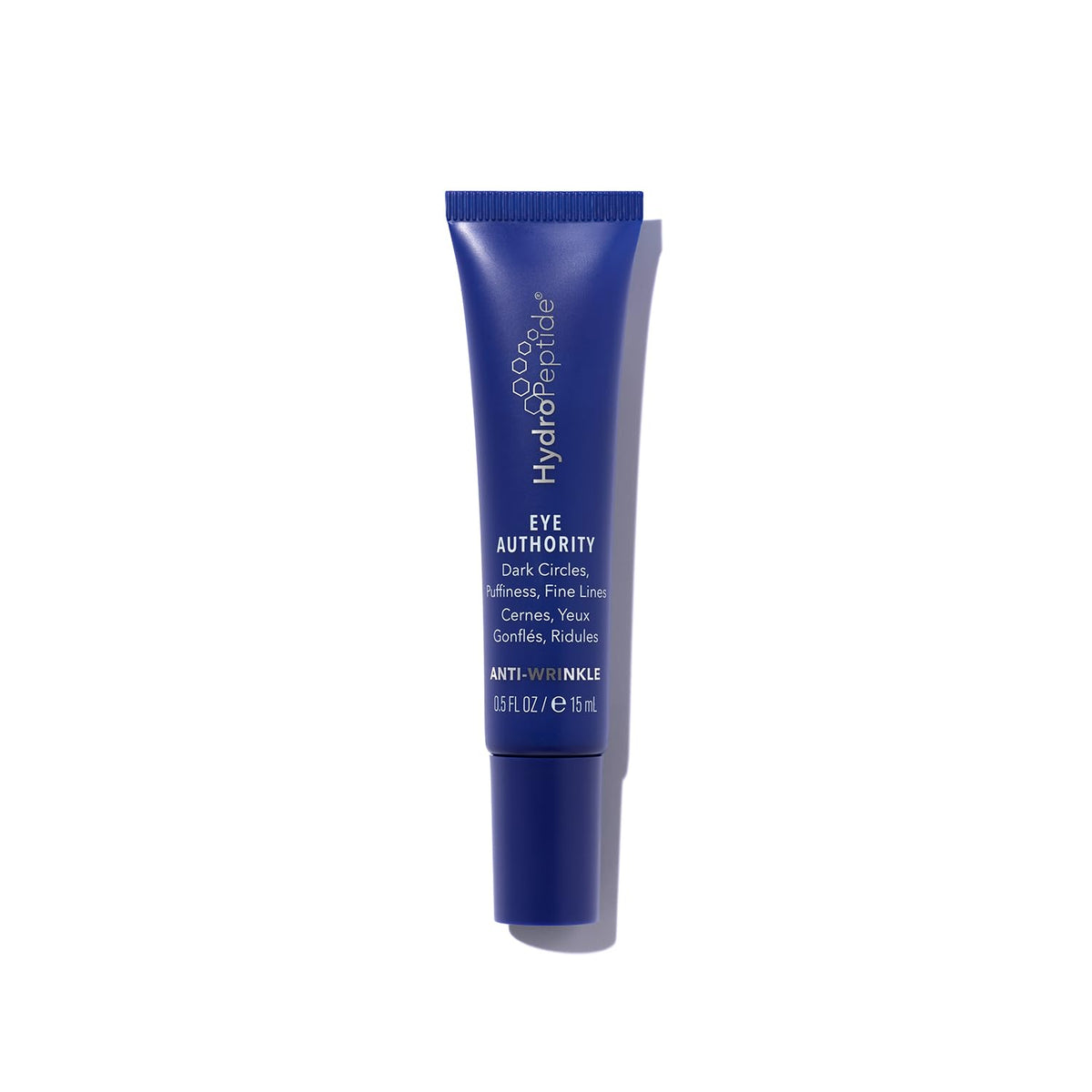 HydroPeptide Eye Authority cream jar showing a luxurious brightening texture