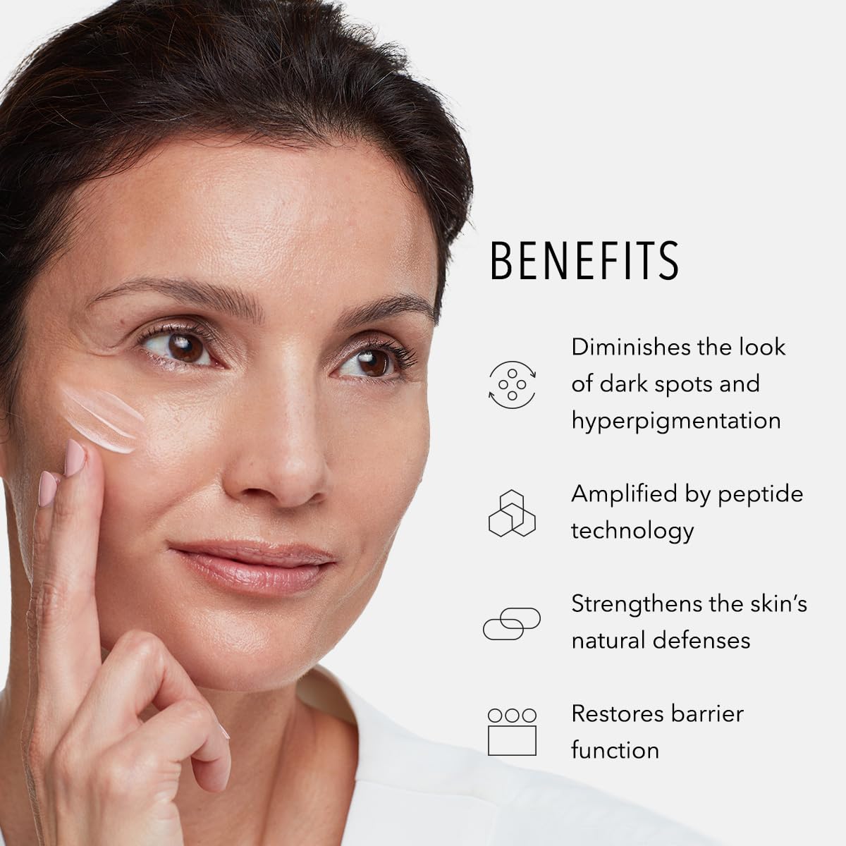 HydroPeptide Face Lift being applied for balanced hydration and subtle firming.