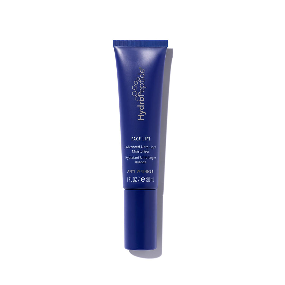 HydroPeptide Face Lift bottle with pump for easy daily use and light hydration.