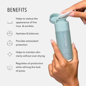 HydroPeptide HydraFlora toner ingredients blend underscores antioxidant power and hydrating botanicals