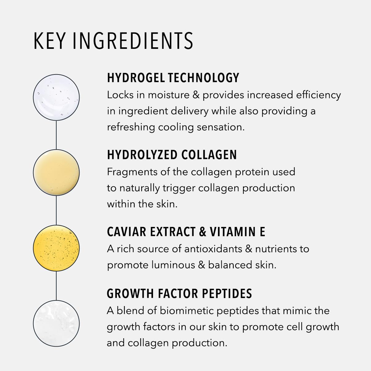 HydroPeptide Collagel+ Plus mask powered by peptide technology for skin support