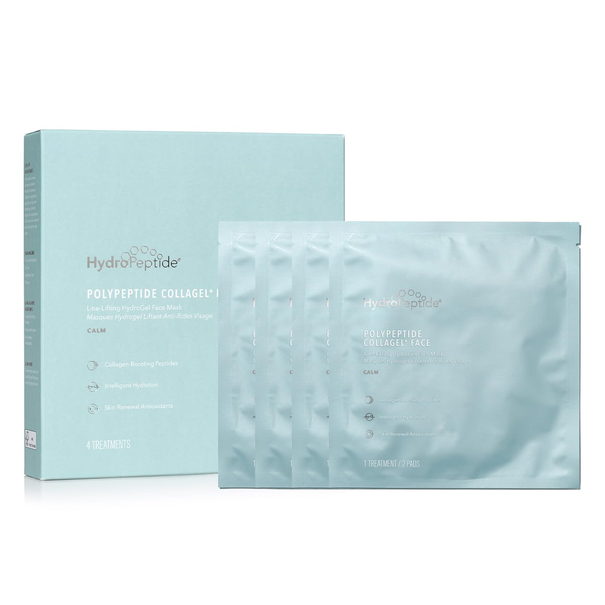 HydroPeptide Collagel+ Plus mask line-lift pads for a smoother, youthful-looking finish
