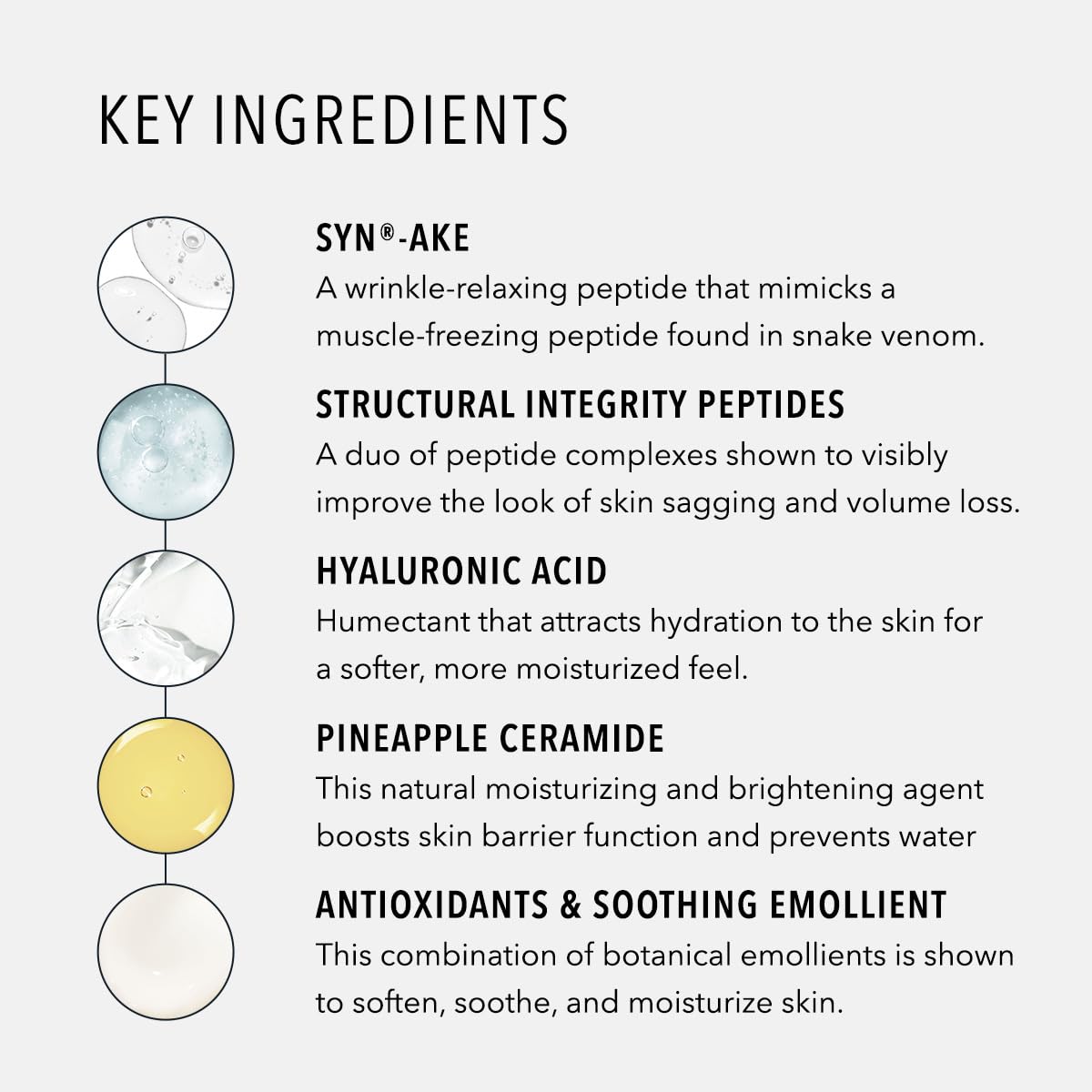 HydroPeptide Power Lift packaging profile shows premium peptide skincare.