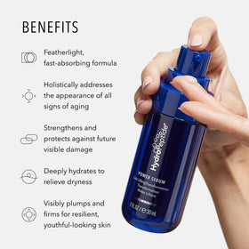HydroPeptide Power Serum texture swirl communicates creamy consistency and quick absorption