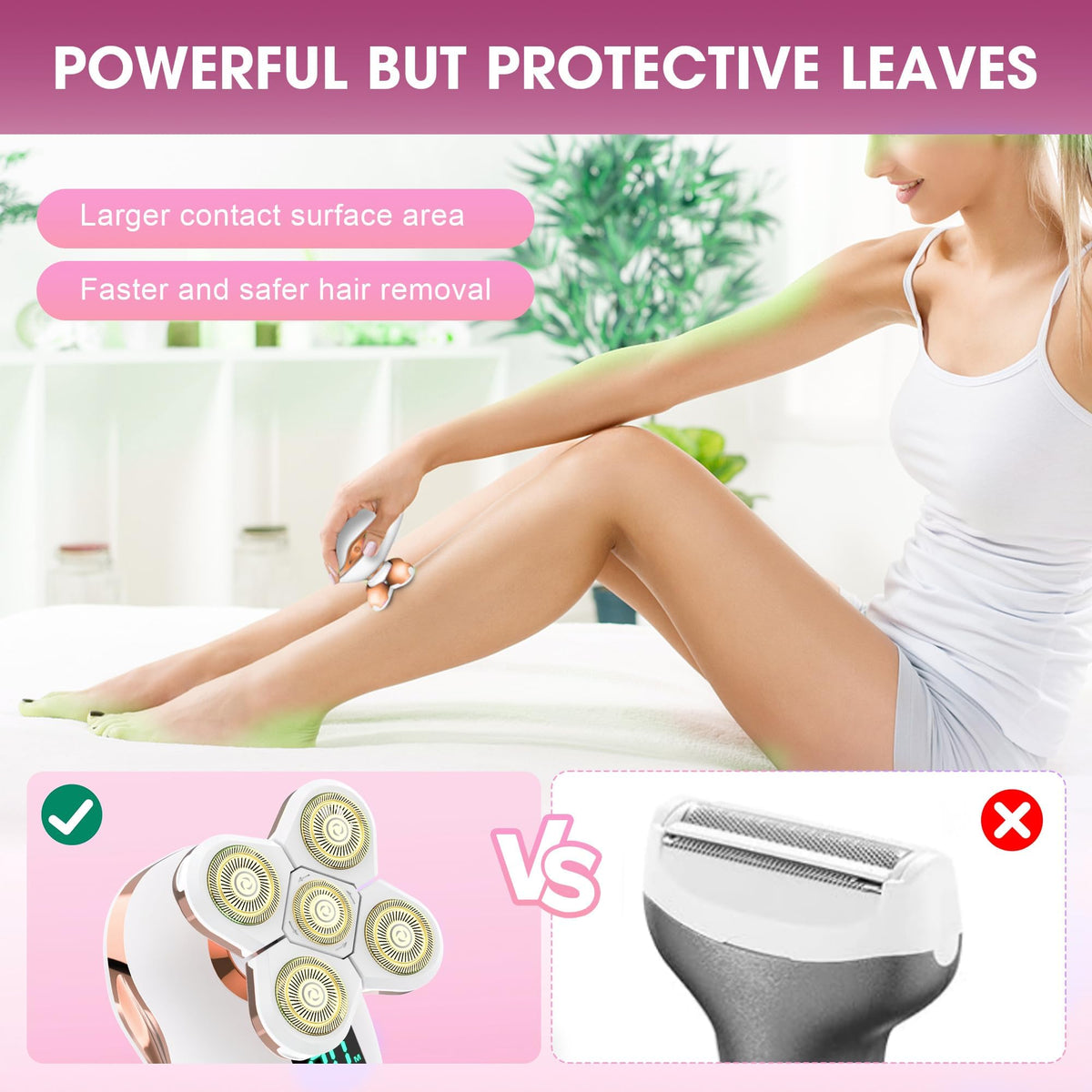 HYEHET IPX7-rated shaver supports safe shower use and quick cleaning