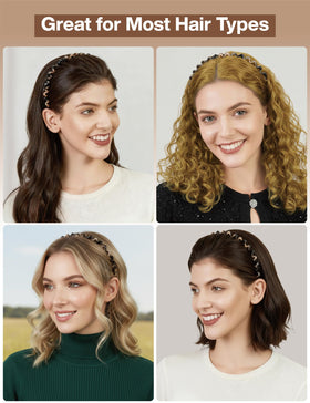 HYFEEL Wavy Headbands flexible material close-up, bendable yet durable.