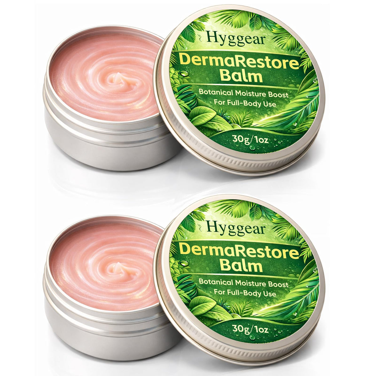 HYGGEAR Miracle Balm packaging in a two-pack set for easy daily use.