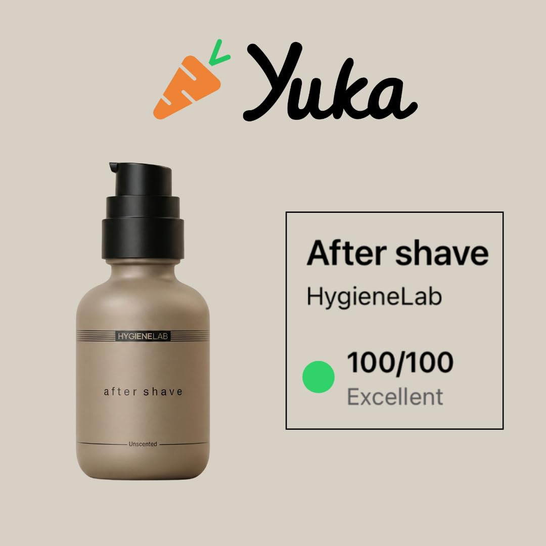 HygieneLab After Shave California-made label signals quality and transparent production