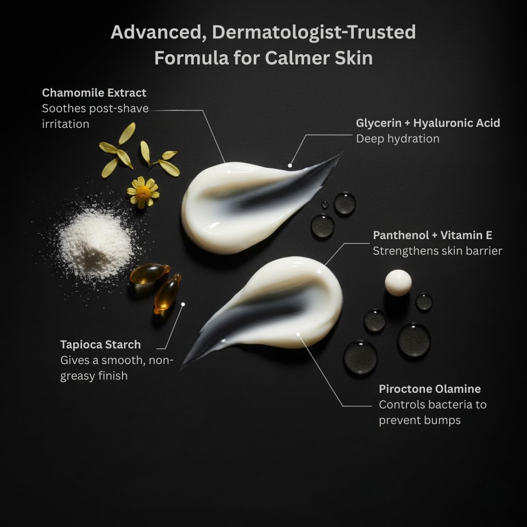 HygieneLab After Shave ingredients panel emphasizes panthenol and tocopherol for skin comfort