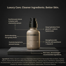 HygieneLab After Shave application scene highlights quick absorption and non-greasy feel