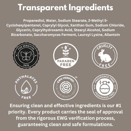 HygieneLab aluminum-free formula shown on the label for non-toxic odor control.