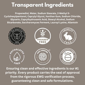 HygieneLab aluminum-free formula shown on the label for non-toxic odor control.