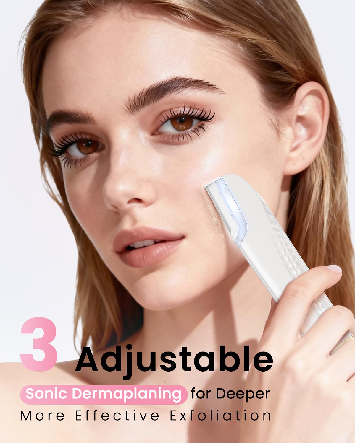 Hyhail Dermaplane Razor with adjustable speed options for personalized routine