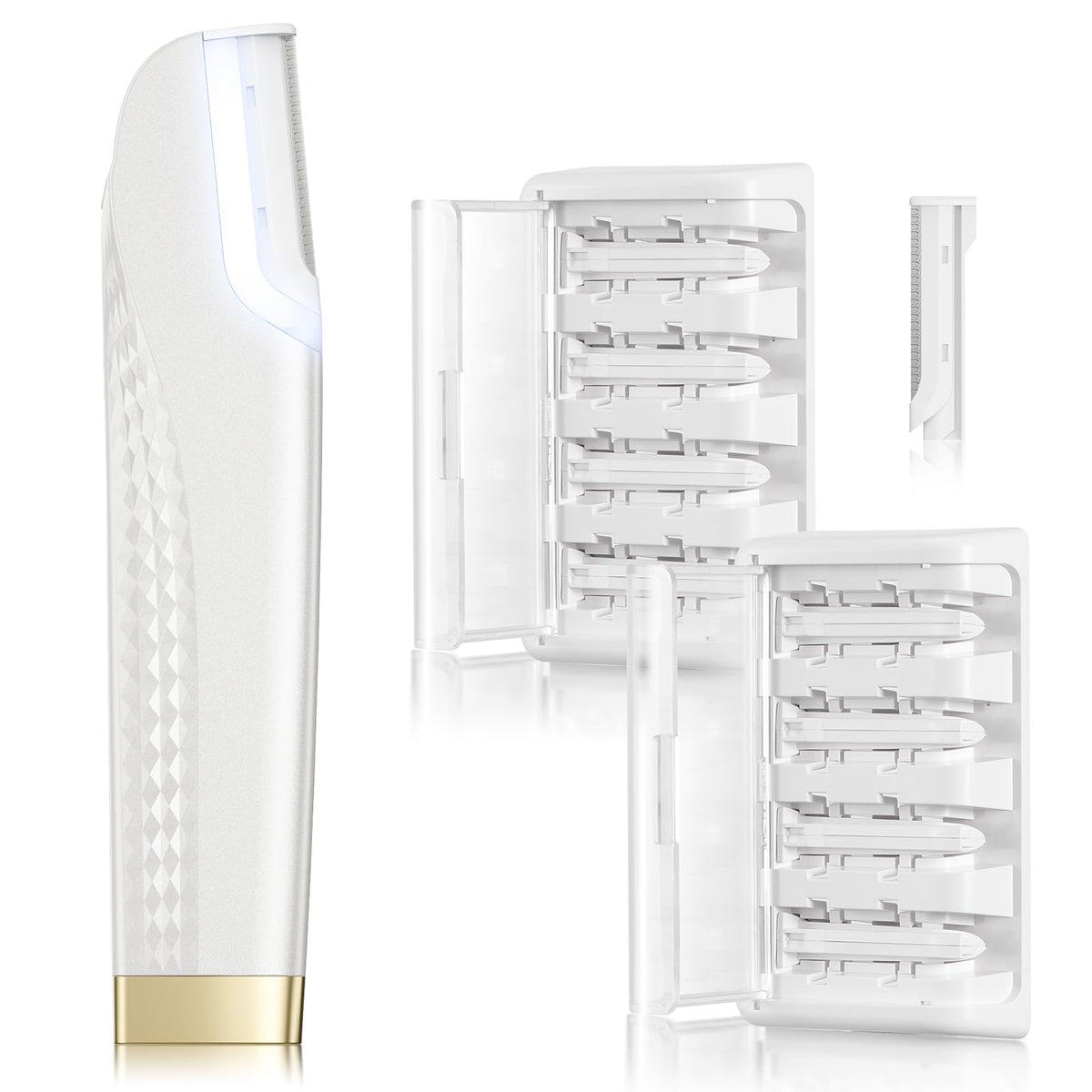 Hyhail Dermaplane Razor front view for precise facial hair removal at-home skincare