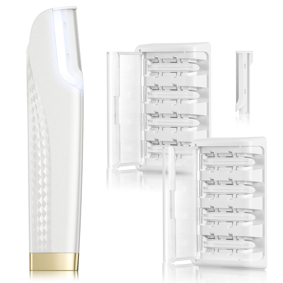 Hyhail Dermaplane Razor front view for precise facial hair removal at-home skincare