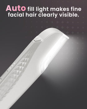 Hyhail Dermaplane Razor removing peach fuzz and dead skin gently