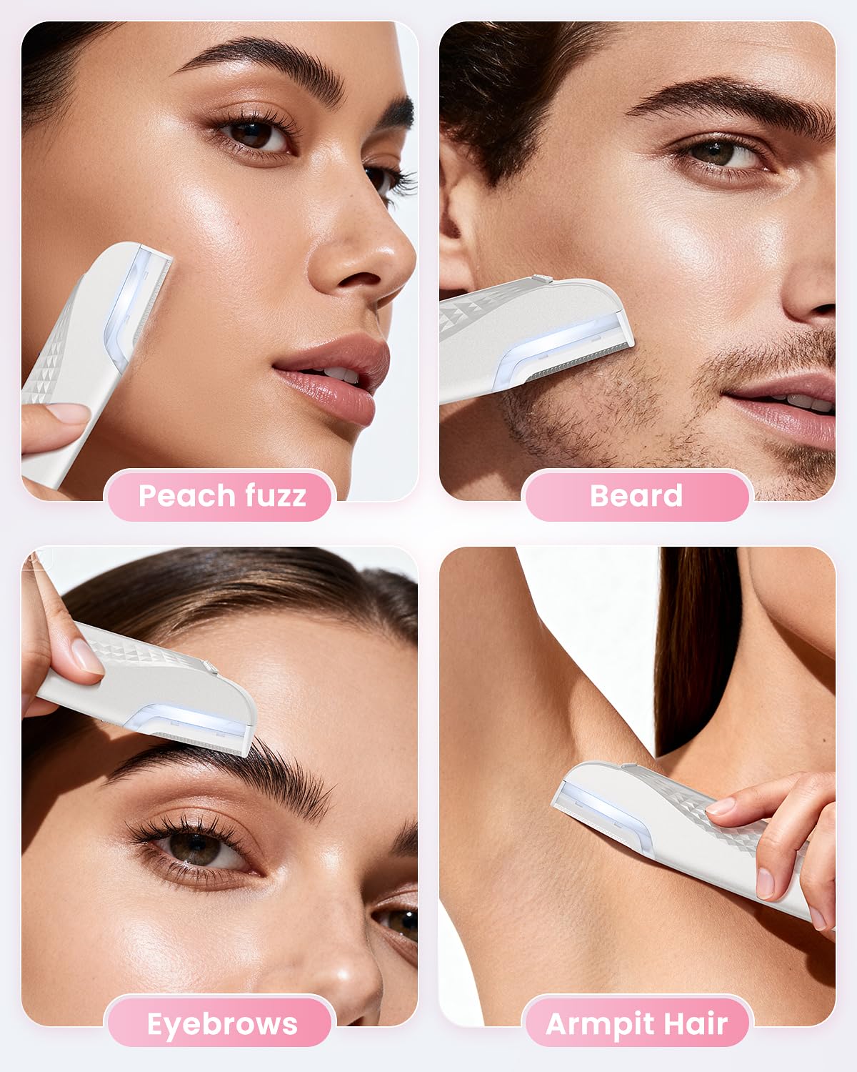 Hyhail Dermaplane Razor travel-case showcasing portable design