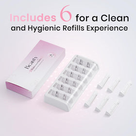 Hyhail micro-guard safety feature protects skin during dermaplaning.